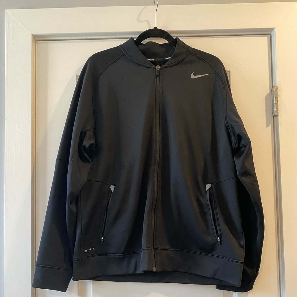 Men’s Nike Tennis Black Dri-Fit Therma-Fit Zip Up